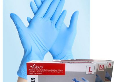 Nitrile Examination Gloves, Powder-Free, Disposable